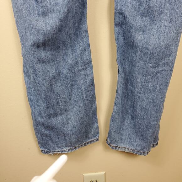 Levi's 505 Regular Fit Men's Jeans Light Wash Size 36x30 - Picture 8 of 11